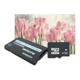 Memory Stick Pro Duo Adaptador Cartão 4gb Câmera Sony
