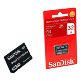 Memory Stick Produo 32gb Sandisk Novo Lacrado Pronto Entrega