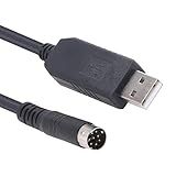 Mendouconert Cabo De Comunicação Serial USB Para Sequenciador De Música Yamaha Adaptador USB Para Mini Din 8 Pinos MD8 Macho RS232