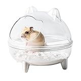 Meow Woof Recipiente De Banho De Areia De Hamster  Grande Caixa De Areia  Banheiro Gerbil  Minúscula Banheira De Poeira De Chinchila Caixa De Banho De Areia Para Acessórios De Gaiola De Hamster