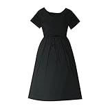 Mercatoo Vestidos De Princesa Para Meninas Crianças Meninas Primavera Verão Liso Manga Curta Vestido De Princesa Preto 3 4 Anos