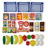 Mercearia Infantil 32 Peças Kit Super Feirinha