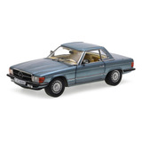 Mercedes Benz 350 Sl 1977 Hard Top Sunstar 1 18 Azul