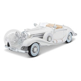 Mercedes Benz 500k Type Specialroadster 1936 Branca 1/18