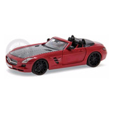 Mercedes Benz Sls Amg Roadster Tunada Vermelha Maisto 1/24