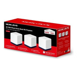 Mercusys Roteador Wi fi Mesh Ac1900 Halo H50g  pack C 3  Cor Branco