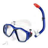 Mergulho Mascara E Snorkel Juvenil Azul