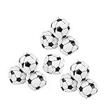 MERIGLARE 10 Peças Mini Bolas Esportivas De Futebol Lembrança De Festa Esportiva De 1 97 Polegadas Couro Pu Bolas De Malabarismo De Brinquedo Externo Para