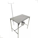 Mesa 100 Inox Atendimento Veterinaria Balde Sorox 120x90x60
