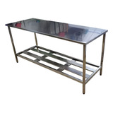 Mesa 190cm X 70cm X 90cm Industrial Inox Nortinox