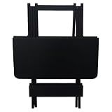 Mesa 70x70 Dobrável Madeira Maciça Bar Restaurante Imbuia Preto