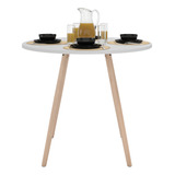 Mesa 90cm Redonda Branca