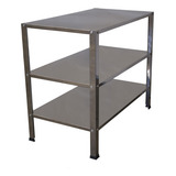 Mesa Aço Inox P Pista Aquecida Térmica P Lanchonetes