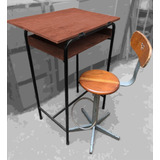 Mesa Antiga Alta Tampo Reclinável