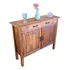 Mesa Aparador De Madeira Vintage Com Ceramica 100cm
