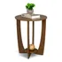 Mesa Apoio Lateral Sala Estar Decorativa Redonda Sofá Canto