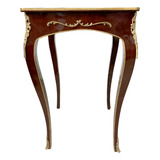 Mesa Auxiliar Clássica Com Marchetaria 77x71x50cm 37747