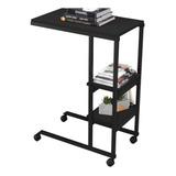 Mesa Auxiliar De Apoio Lateral Mdf aço