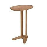 Mesa Auxiliar Oval 60cm Dalla Costa Freijó