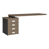 Mesa Auxiliar Para Escritório Com Gaveteiro Pedestal 4
