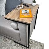 Mesa Auxiliar Strassis Design SD 3005 Metal E MDF Cor Preto