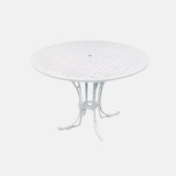 Mesa Bambu Para Jardim Área Externa Hotel Alumínio Fundido