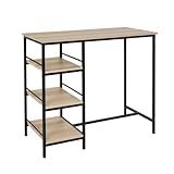 MESA BANCADA GOURMET TUBO PRETO FOSCO COM TAMPO BP 1 02M X 0 50M CIPLAFE