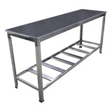 Mesa Banho E Tosa Com Prateleira Petshop Mesa Inox