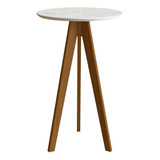 Mesa Bistrô 60cm Ref 101 Tampo Bp Marmore Imbuia Igwt