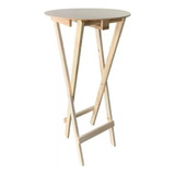 Mesa Bistrô Apartamento Dobrável Madeira Mdf Pinus
