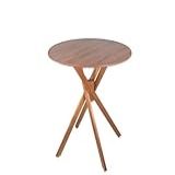 Mesa Bistro Redonda 70cm Mdf Base Akemi Alta Mesinha Bar Madeirado 