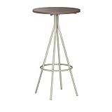 Mesa Bistrô Tampo Legno Tubos Prata 1575 Carraro