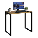 Mesa C  Pé De Metal 90cm P  Home Office Mais Vendida Bonatto