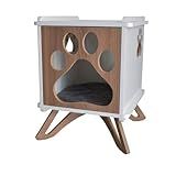 Mesa Cabeceira Pet Cachorro Mdf Pata Com Pés