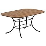 Mesa Carraro 1547 Retangular Pintura Preto Fosco Com Tampo Mdp