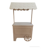 Mesa Carrinho Gourmet Mdf Festa