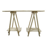 Mesa Cavalete Em Madeira Pinus 120x50x80