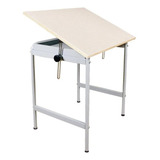 Mesa Cavalete Tubular Com Prancheta 80 X 60 Cm Trident