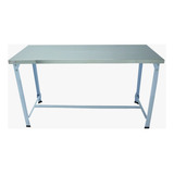 Mesa Central 1 20x60 Pintada Com Tampo Inox Itajobi Fogões