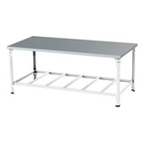 Mesa Central 1 90x90 Pintada Com Tampo Inox Itajobi Fogões