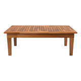 Mesa Centro 80x40 Ripada Madeira Rustica Castanho Oferta