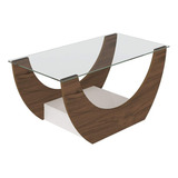 Mesa Centro Artely Onda Amendoa off White