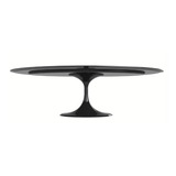 Mesa Centro Saarinen Granito Preto Absoluto Oval 1,20x70