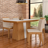 Mesa Com 4 Cadeiras Kiara 1 36 Cin off White bege M A Cor Cinamomo off White bege 03