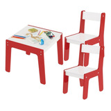 Mesa Com Cadeiras Brinquedo Infantil Mdf