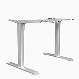 Mesa Com Regulagem De Altura Elétrica Elements Misch Branca