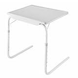 Mesa Com Tampo Inclinável Com Ajuste De Altura Para Trabalho Refeições -Branco-