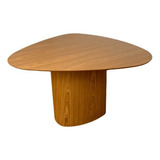 Mesa Cone Orgânica 180x160cm Tampo Madeira Ou Laca