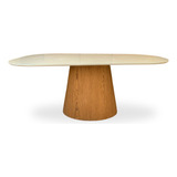 Mesa Cone Orgânica Em Freijó Tampo Em Laca 160x90