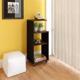 Mesa De Apoio Artely Bis Cor Amêndoa Com Preto